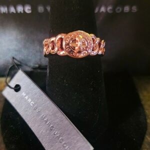 Marc By Marc Jacobs NWT Rose Goldtone Katie Turnlock Ring